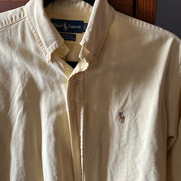 Ralph Lauren mens button down 14.5x33 great condition yellow - Picture 1 of 3